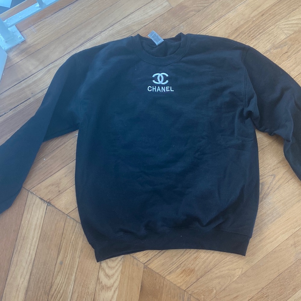 Designer like black sweatshirt logo M
